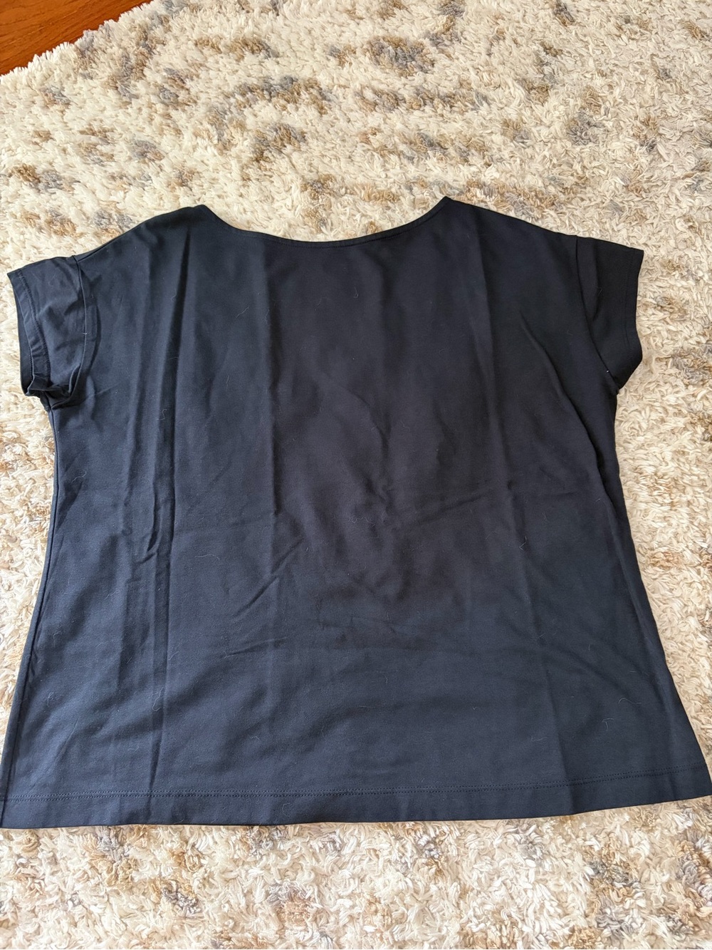 J. Jill Navy Blue Luxe Supima Short Sleeve Tee*